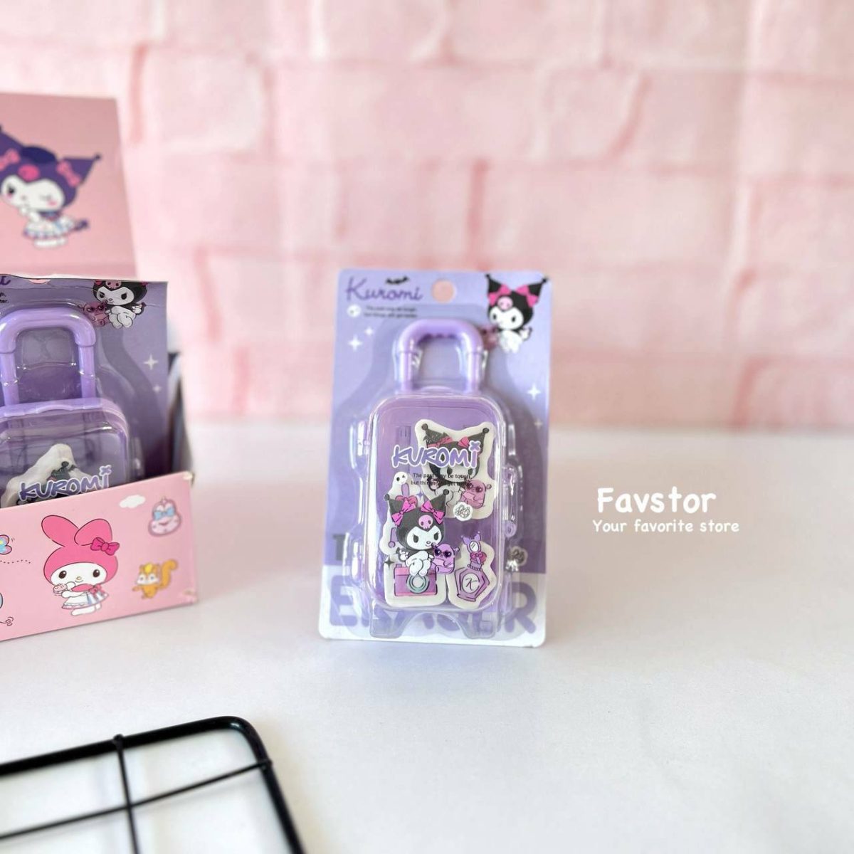 ست پاک کن چمدانی طرح کرومی و Sanrio کد 1059 - Image 6