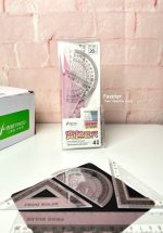 ست 4 تکه خط کش، گونیا، نقاله 20 cm تغییر رنگ دهنده FROG کد TY-1911 - Image 8
