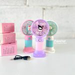 مینی فن شارژی دستی و رومیزی طرح کرومی و Sanrio - Image 3