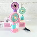 مینی فن شارژی دستی و رومیزی طرح کرومی و Sanrio - Image 2