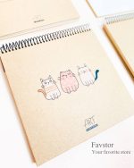 دفتر طراحی 50 برگ مربعی برگ تحریر سری ART - Image 5