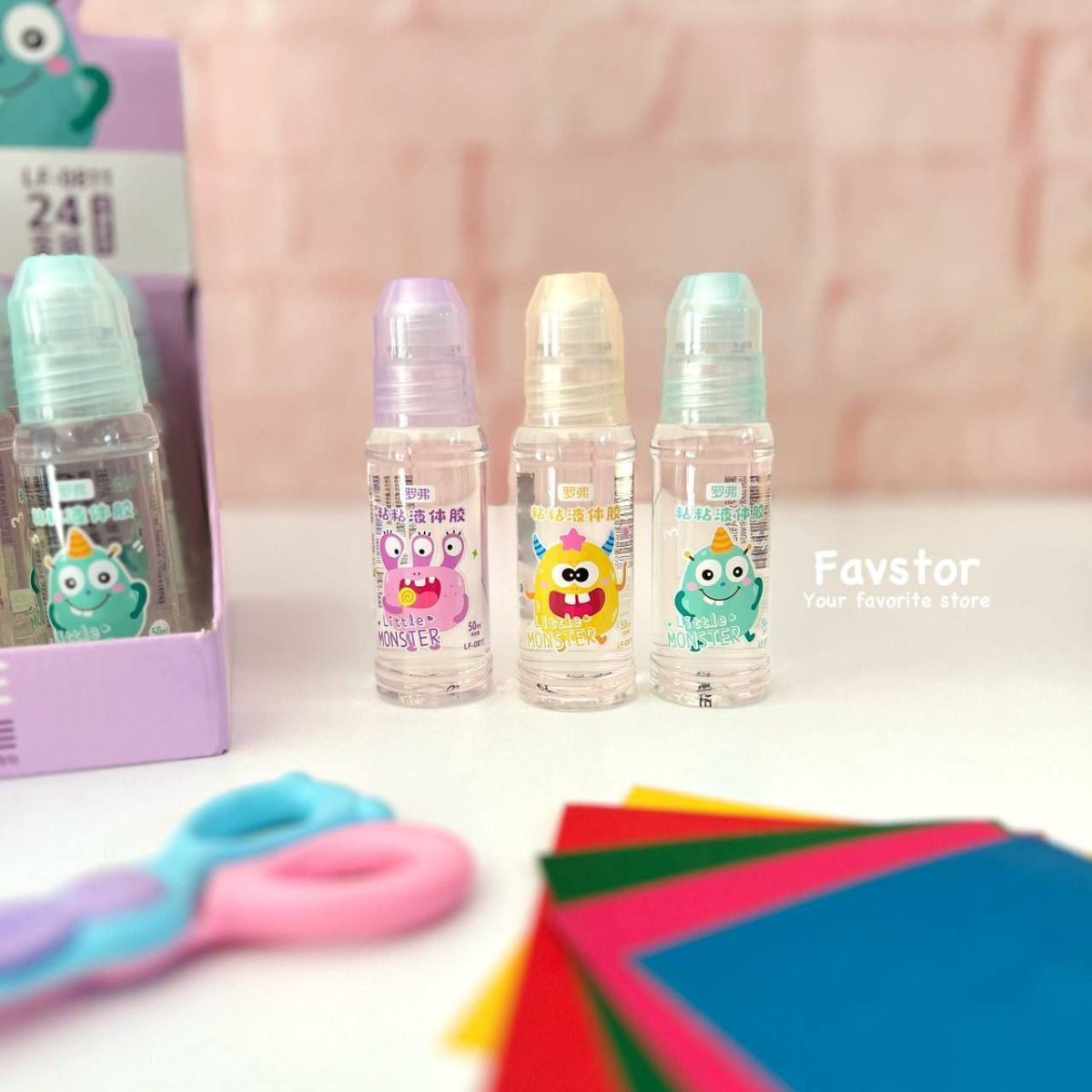 چسب مایع 50 میل Loufor طرح هیولا Little MONSTER کد LF-0811 - Image 3