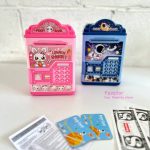 قلک پسورددار گاو صندوقی طرح خرگوش و فضانورد PIGGY BANK کد 666