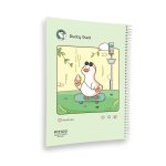 دفتر مشق حاشیه دار مجلد استیکر دار 60 برگ پیتیکو سری PROFIL کد 377 - Image 6