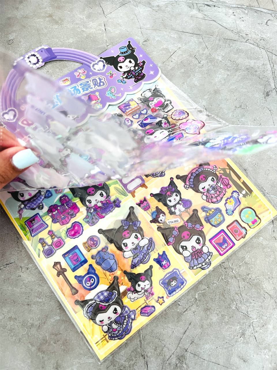 استیکر پفکی دوبرگی DIY سری TTA