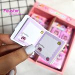 ست 2 عددی مینی دفترچه جاسوییچی طرح خرس صورتی کد FX—0001-04 - Image 3