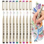 ست 9 عددی روان نویس رنگی نوک نمدی SAIT سری MIPOR PEN LINE کد OD5112C-9 - Image 6
