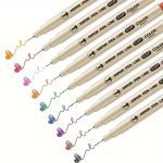 ست 9 عددی روان نویس رنگی نوک نمدی SAIT سری MIPOR PEN LINE کد OD5112C-9 - Image 3