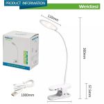 چراغ مطالعه کلیپسی WEIDASI کد WD-6051 - Image 7