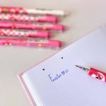 روان نویس پاک کن دار کلیکی H&L طرح خرس و توت فرنگی LOTSO کد HL-33058 - Image 3