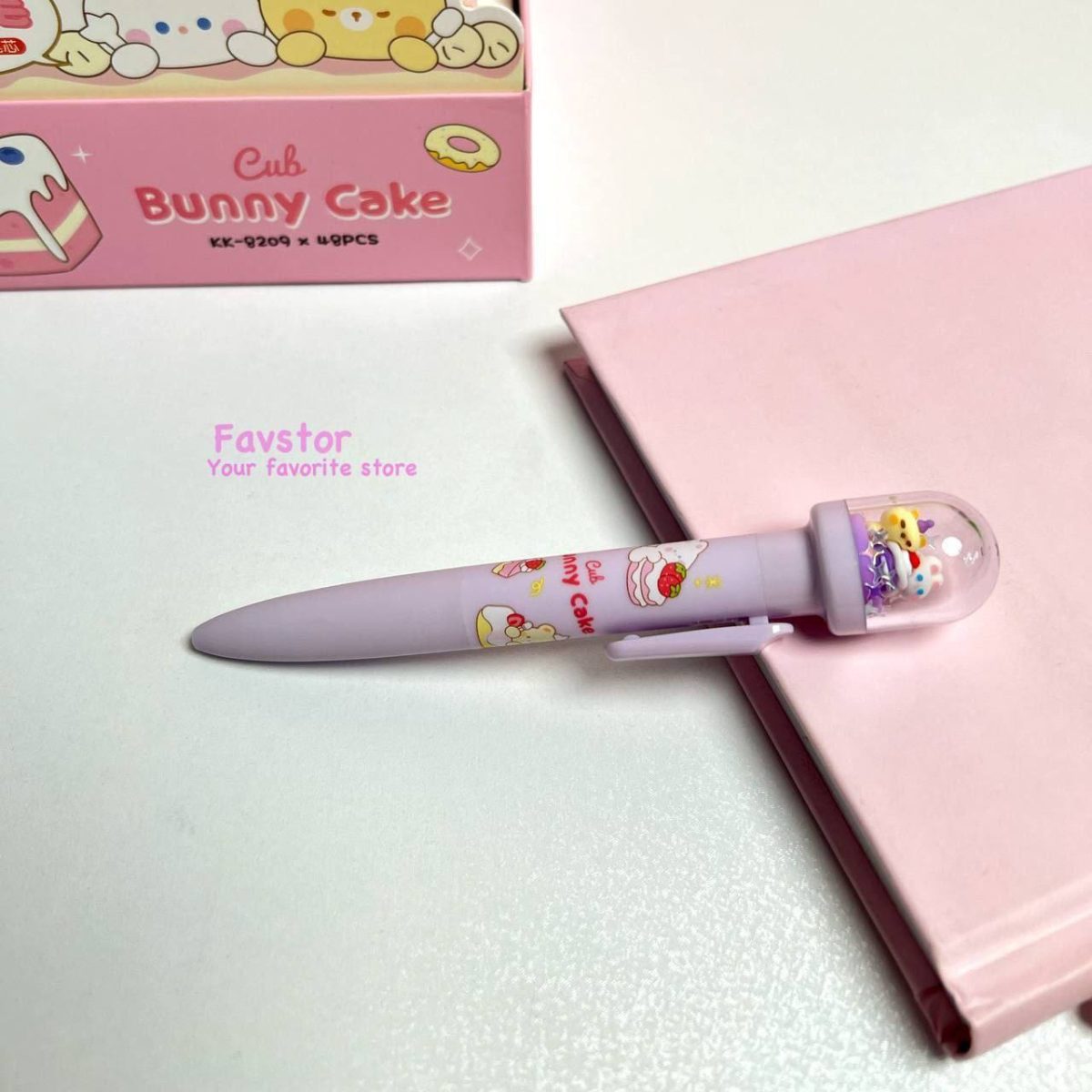 روان نویس کلیکی KUKI طرح خرس و خرگوش Bunny Cake کد KK-8209 - Image 3