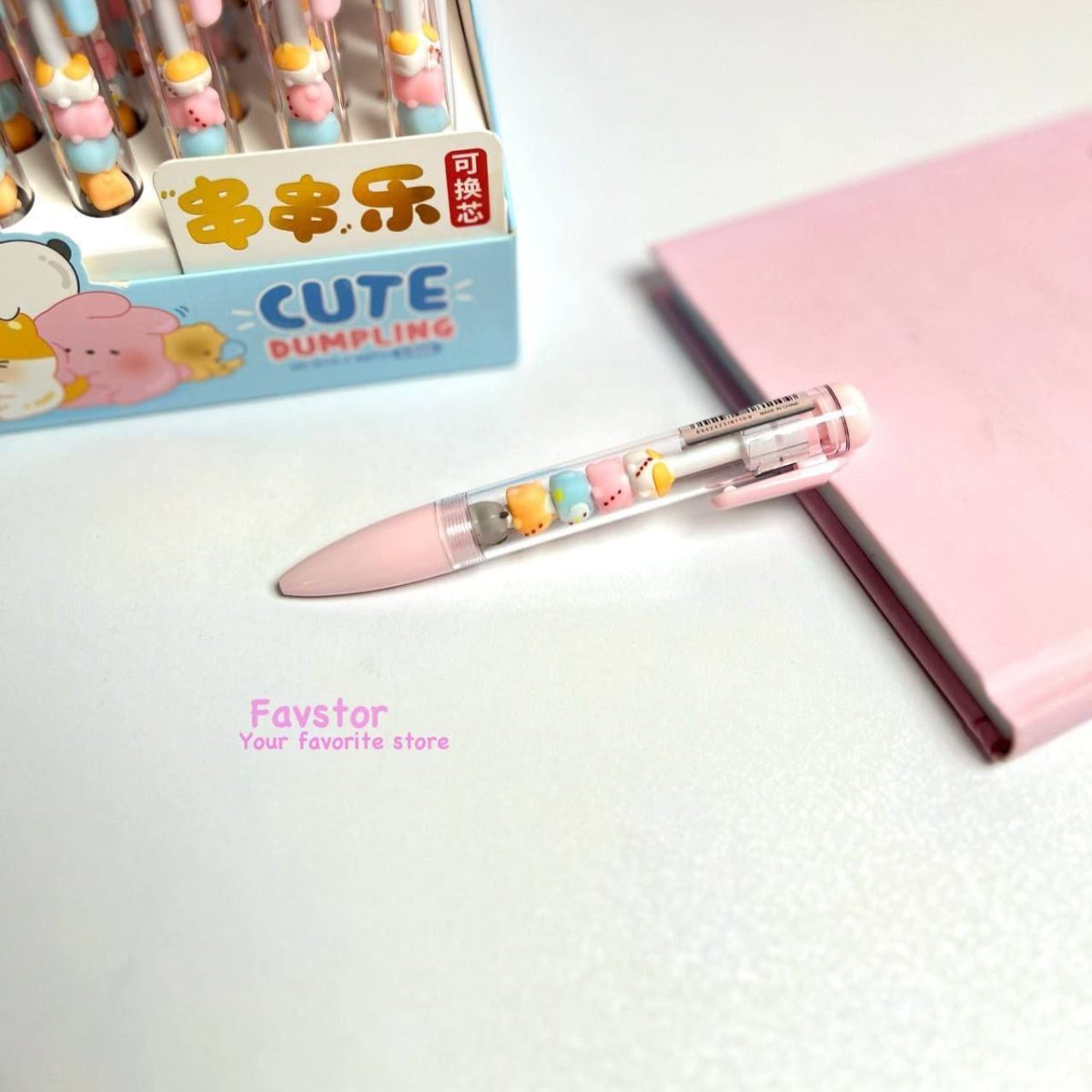 روان نویس کلیکی KUKI طرح حیوانات CUTE DUMPLING کد KK-8110 - Image 4