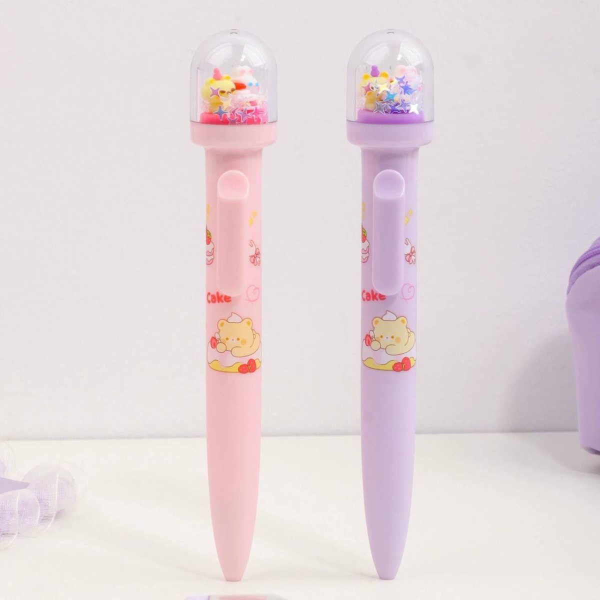 روان نویس کلیکی KUKI طرح خرس و خرگوش Bunny Cake کد KK-8209 - Image 2