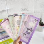 ست 5 تکه خط کش، گونیا، نقاله شفاف DONGCHAO طرح کرومی و Sanrio کد DC-202333