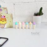 ست 6 عددی هایلایتر XYUEH طرح بستنی قیفی کد XYH-1708 - Image 3