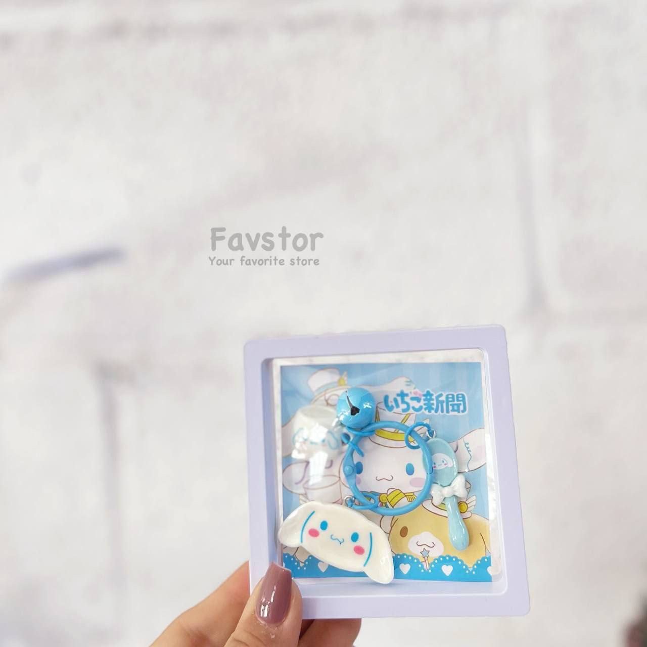 photo_2025-10-30_10-15-53 ست آویز جاسوییچی سرامیکی طرح کرومی و Sanrio و باکس وکیوم جادویی کد 0579 - Image 7