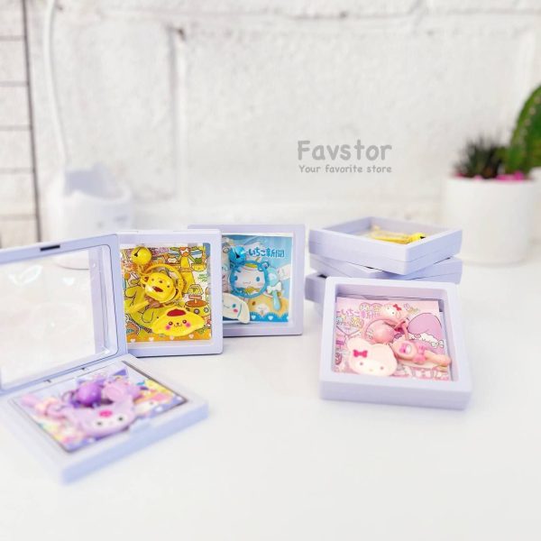 ست آویز جاسوییچی سرامیکی طرح کرومی و Sanrio و باکس وکیوم جادویی کد 0579