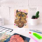 بوم نقاشی الماسی DIY سری JK29781 - Image 9