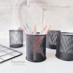 جاقلمی فلزی استوانه مشکی مات - Image 4