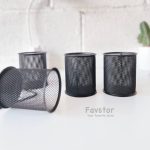 جاقلمی فلزی استوانه مشکی مات - Image 2