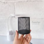 جاقلمی فلزی استوانه مشکی مات - Image 3