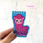 دفترچه یادداشت سیمی طرح لاما شاینی - Image 6