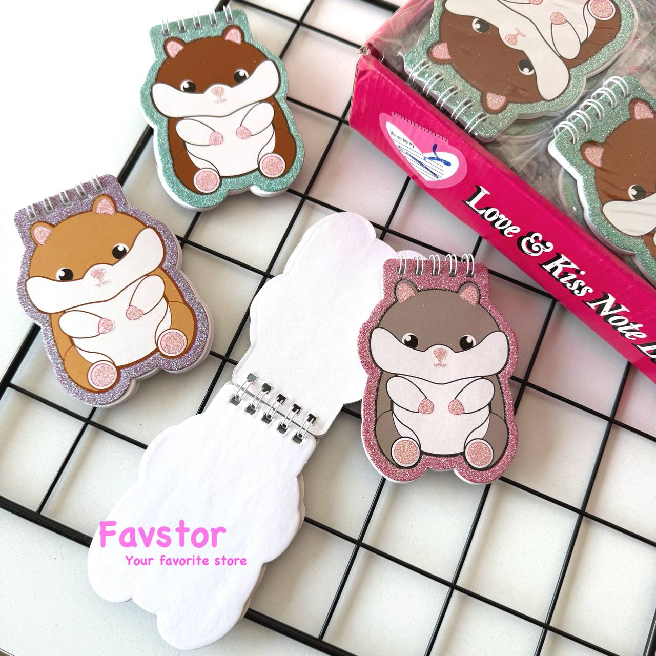 دفترچه یادداشت سیمی طرح همستر