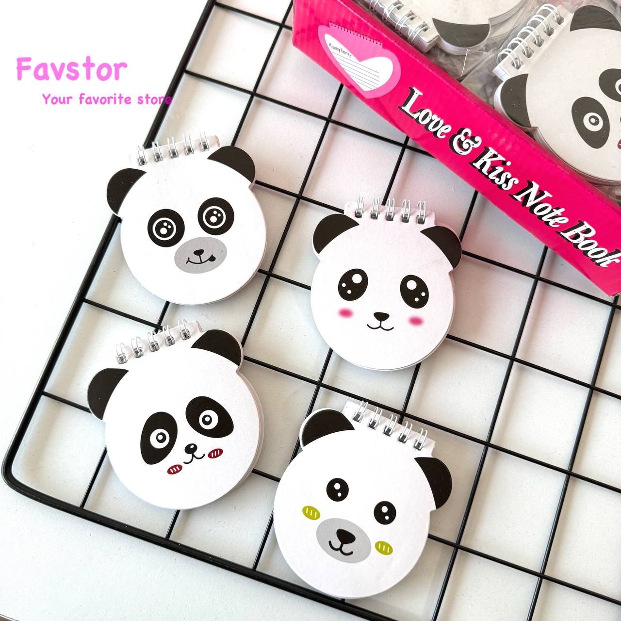 دفترچه یادداشت سیمی طرح پاندا