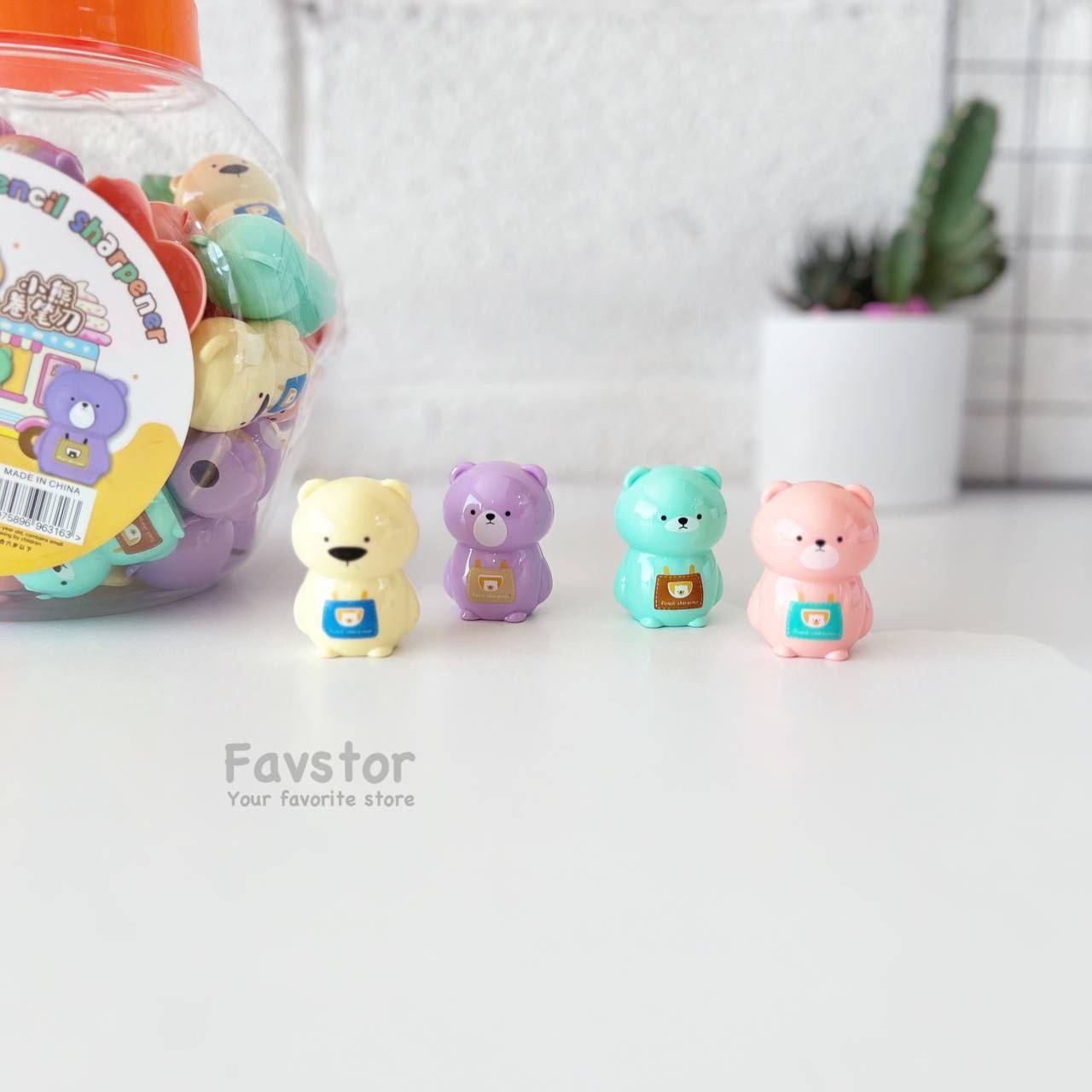 مداد تراش مخزن دار WENCHUANGYIPIN طرح خرس کد TR-316