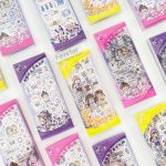 ست 6 عددی استیکر طرح دختر کد XX-A