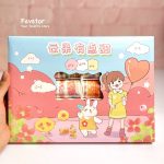 ست 10 عددی چسب واشی طرح دختر و خرگوش کد BS2203JHL-010 - Image 2