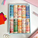 ست 10 عددی چسب واشی طرح دختر و خرگوش کد BS2203JHL-010