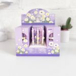 ست 5 عددی روان نویس کلیکی گریپ طرح دار MOKA طرح گل Daisy Whisper کد MK-3263 - Image 4