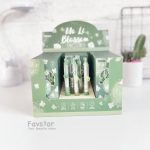 ست 5 عددی روان نویس کلیکی گریپ طرح دار MOKA طرح گل Mo Li Blossom کد MK-3265 - Image 5