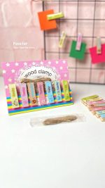 ست 7 عددی گیره چوبی wood clamp طرح روز های هفته - Image 2