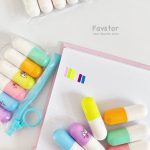 ست 6 عددی مینی هایلایتر Touch Cool طرح کپسول کد QJ-011