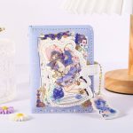 دفترچه جلد پفکی مگنتی JINGU طرح دختر انیمه ای STARLIGHT GIRL کد 6934 - Image 5