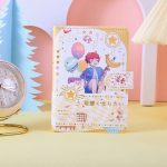 دفترچه جلد پفکی مگنتی JINGU طرح دختر انیمه ای بادکنکی کد 6921 - Image 7