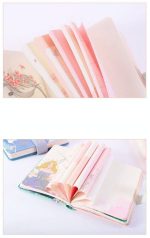 دفترچه جلد مگنتی JINGU طرح دختر انیمه ای و یونیکورن کد 6904 - Image 9