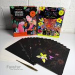 ست 20 تکه اسکرچ کارت طرح حیوانات