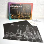 ست 2 عددی اسکرچ کارت طرح شهر رویایی city night view سایز A3 - Image 4