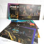 ست 2 عددی اسکرچ کارت طرح شهر رویایی city night view سایز A3 - Image 3