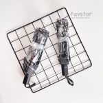 چتر تاشو شفاف طرح لابوبو مشکی - Image 2