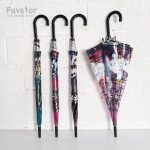 چتر اتوماتیک شفاف طرح کرومی و Sanrio - Image 2