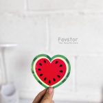 زیر لیوانی چوبی طرح هندوانه - Image 3