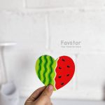 زیر لیوانی چوبی طرح هندوانه - Image 4