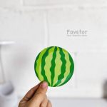 زیر لیوانی چوبی طرح هندوانه - Image 5