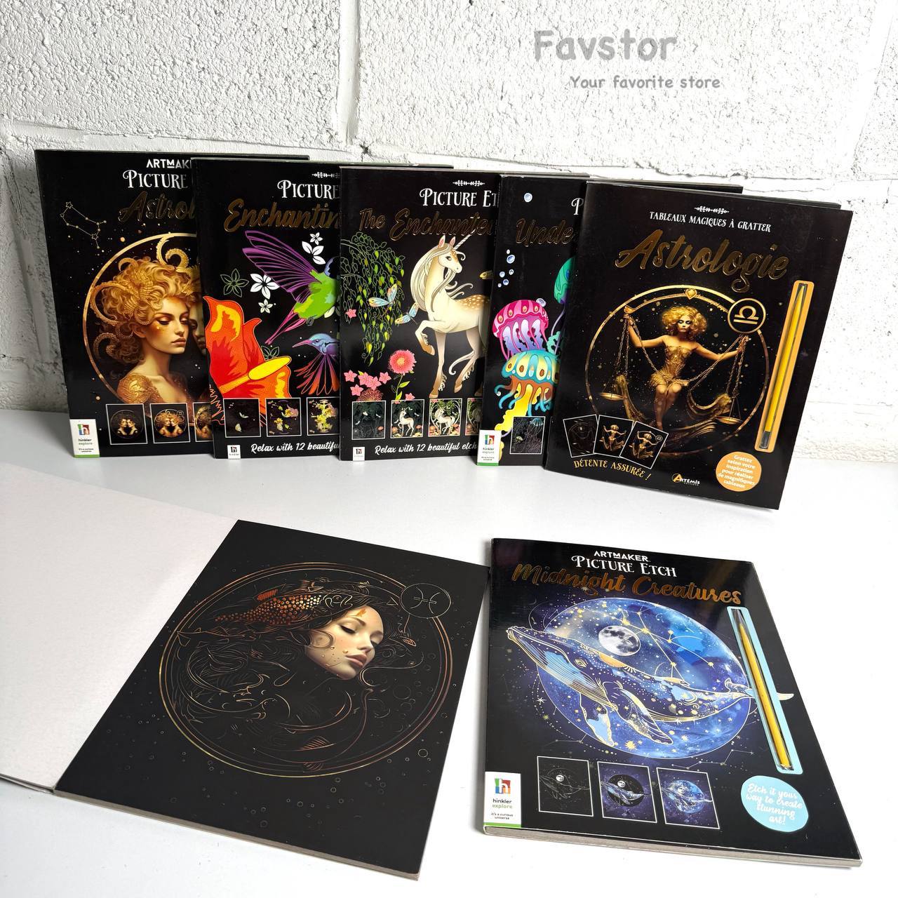 دفتر اسکرچی 12 برگ hinkler