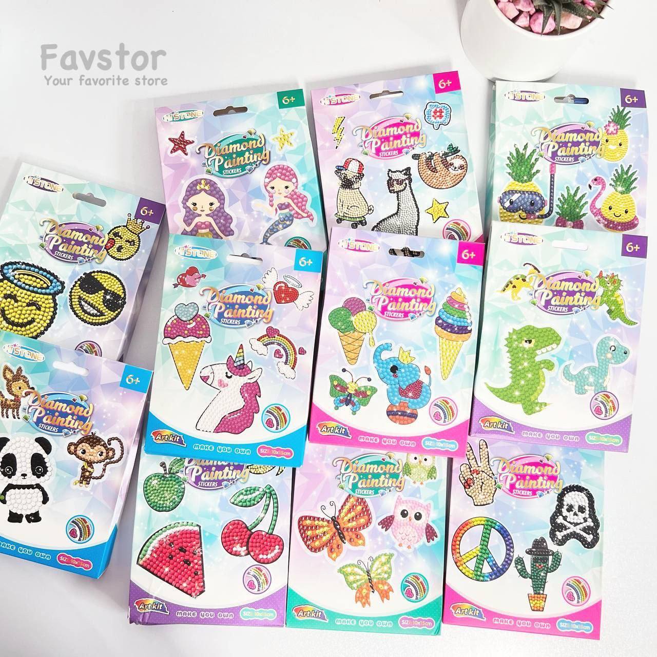 photo_2025-12-07_15-26-40 ست 6 عددی استیکر نقاشی الماسی HISTONE سری SYC - Image 1