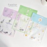 پوشه دکمه دار A4 عمودی طرح گل کد FB103-1M